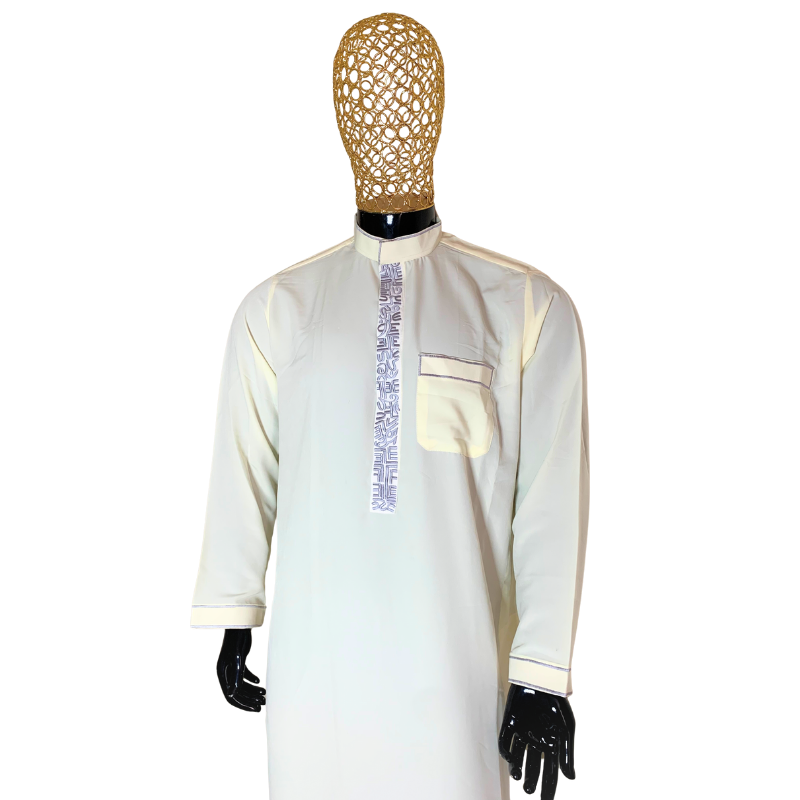 Abaya homme avec colle